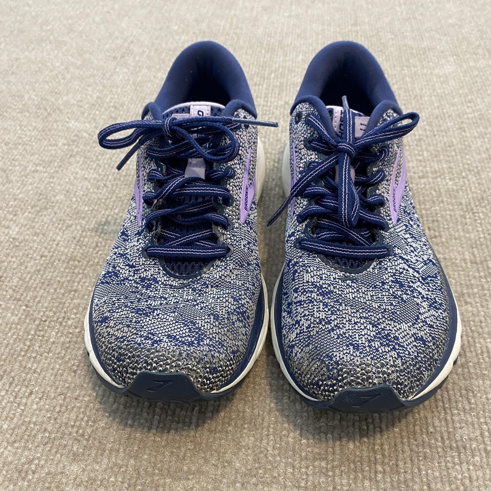 Brooks Ghost 11 Running Shoes Womens Size 7 Blue Mesh Cushioned 1202771B406 - Picture 3 of 9